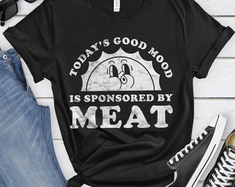 Meat Shirt, Funny Meat Lover Gift, Meat Lover T-shirt for Men or Women, I Love Meat, I Heart Meat