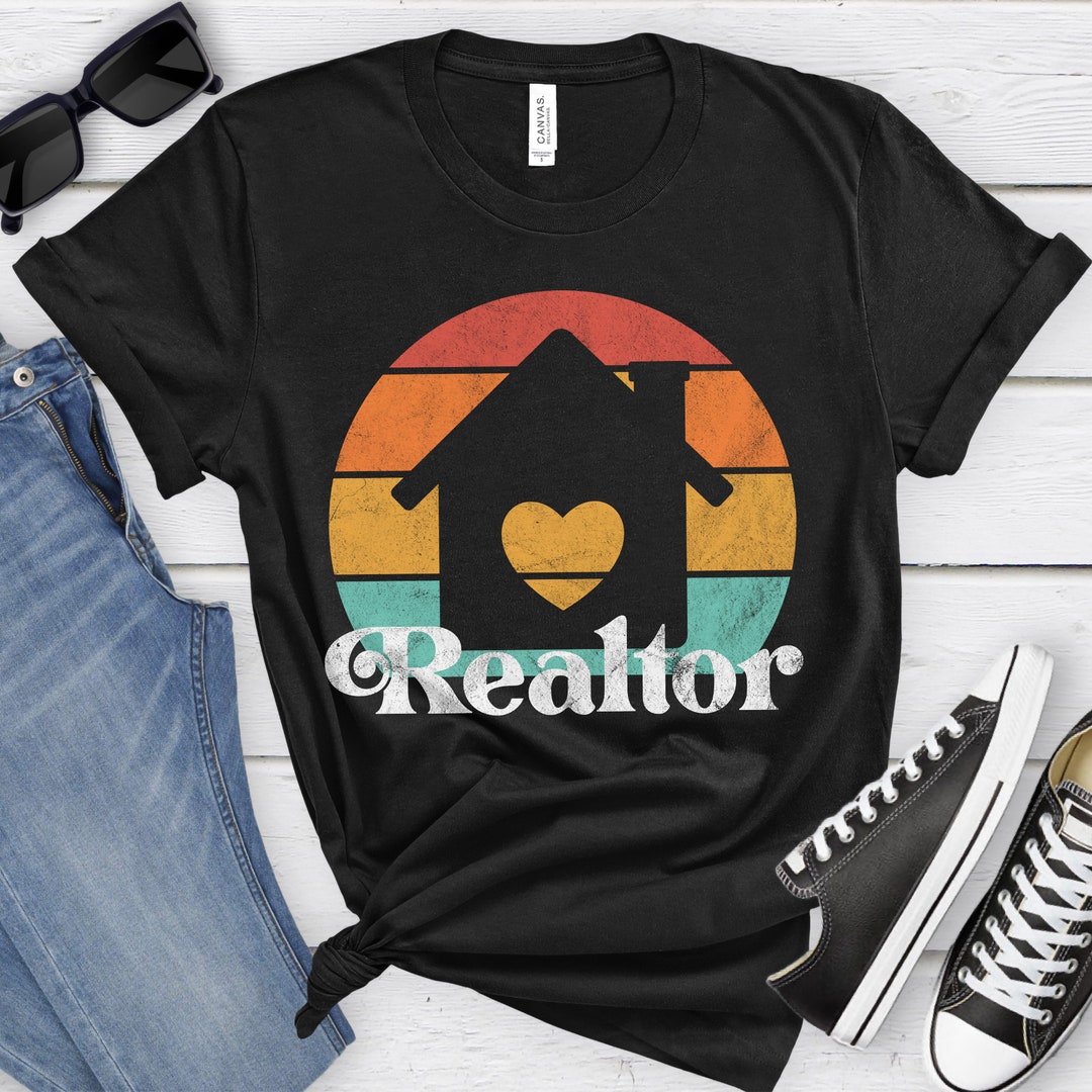 Retro Realtor Shirt, Vintage Real Estate T-shirt, I Love Houses Shirts ...