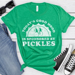 Pickles Shirt, Funny Pickle Lover Gift, Pickle Lover T-shirt for Men or Women, I Love Pickles, I Heart Pickles