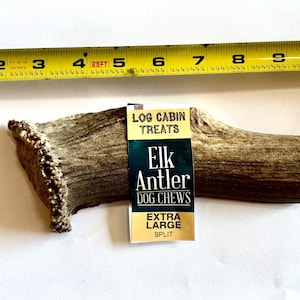 One Pound Split Elk antler dog chews