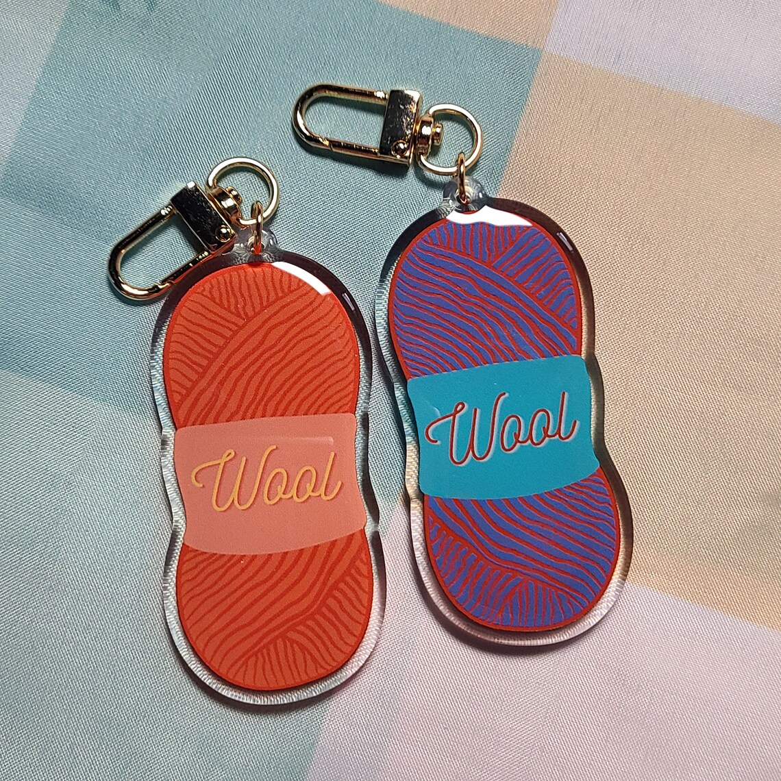 Yarn Keychains Etsy