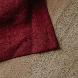Linen napkins set. Pre-washed and softened linen napkins. Natural linen napkins image 7