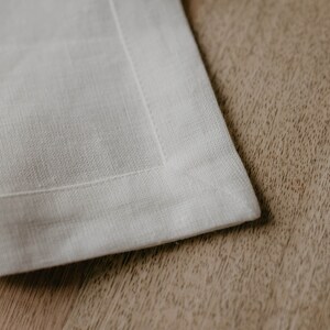 Linen napkins set. Pre-washed and softened linen napkins. Natural linen napkins image 4