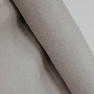 Natural undyed softened Linen fabric cut by Meter by Yard for Sewing
