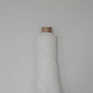 White softened Linen fabric cut by Meter by Yard for Sewing