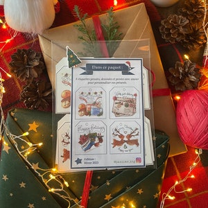Lot de 8 étiquettes artisanales : Sublimez vos présents pour ces fêtes de fin d'année !
