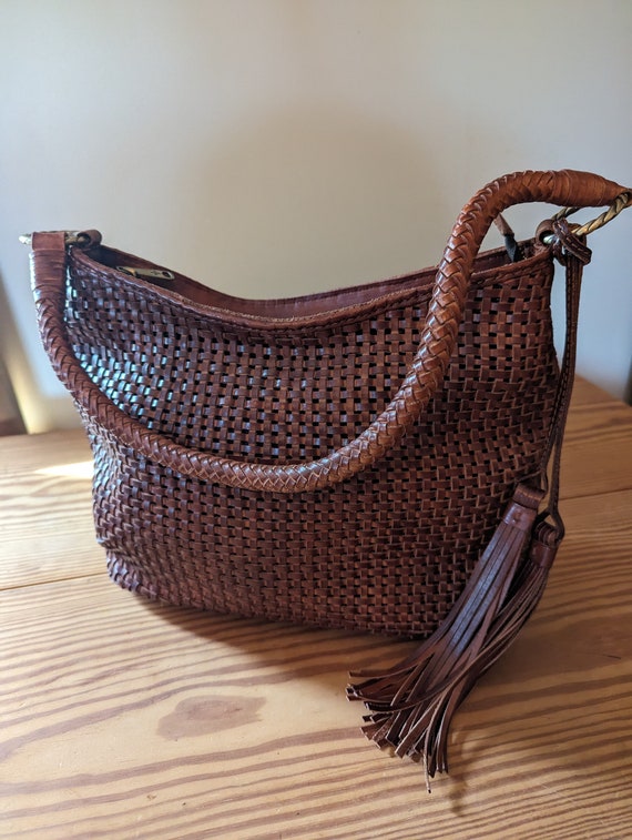 Patricia Nash Woven Leather Handbag