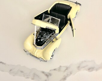 Franklin Phaeton Mint, Vintage 1937 Cord 812 Yellow Phaeton Coupe