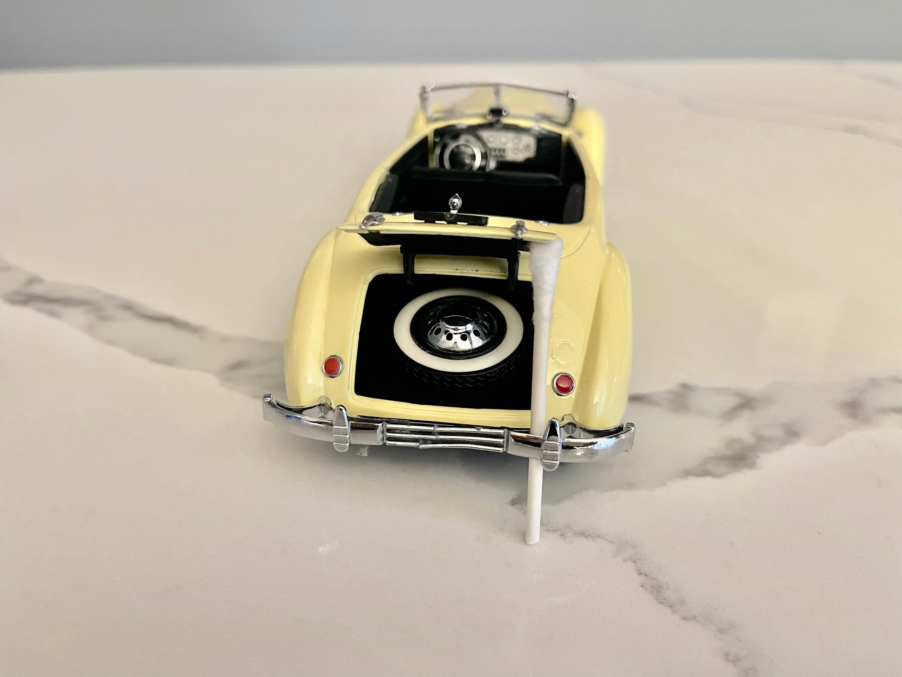 Franklin Phaeton Mint, Vintage 1937 Cord 812 Yellow Phaeton Coupe