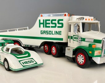 Awesome vintage 1988 Hess Truck and Racer, pre-owned collectible.  Excellent condition.