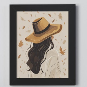 Impresión digital del póster de otoño