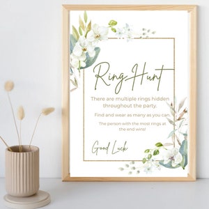 Ring Hunt! Printable bridal shower or bachelorette game