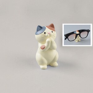 Cat Pen Glasses Holder | Cat Desktop Resin Decoration | Creative Holder Desk Decoration