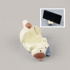 Cat Phone Holder | Cat Desktop Resin Decoration | Creative Holder Desk Decoration