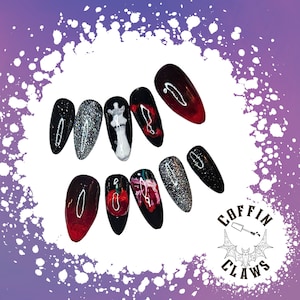 Book cover Press on Nails - gel nails, gel polish, nail art, custom designed, made to order inspired by Twilight