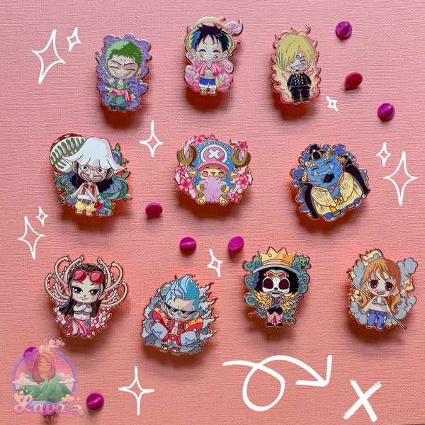 OP- Straw Hat Pirates Enamel Pin by I Lava Pins and Crafts