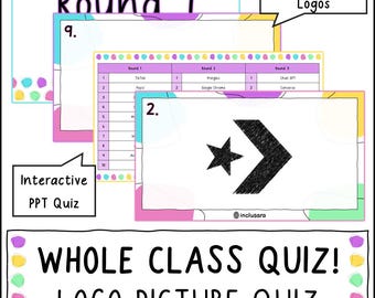 Teste de imagens de logotipos, testes para toda a turma, recursos para professores