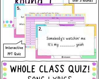 Teste de Letras de Músicas, Testes de Adivinhação de Músicas, Recursos para Professores