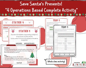 Christmas Maths Escape Room, KS2/KS3 Maths Games, Christmas Activities, Home Educating Maths, Resources For Teachers, Digital Resources