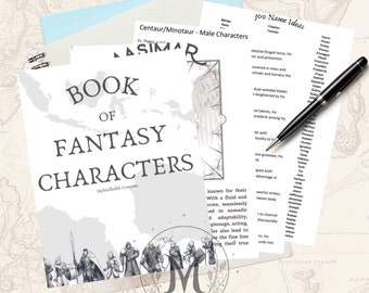 500 Character Prompts | Fantasy Characters | Tabletop and RPG NPC | Character Descriptions | Fantasy Races