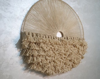 Handcrafted Natural Wool Tapestry, Textile mural, Tufted Wall Hanging Decor, Wall rug