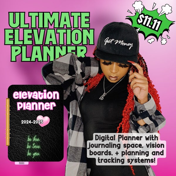 Ultimate Elevation Planner for 2024, digital planner, goodnotes planner, iPad planner; Elevate your reality with our digital planning system