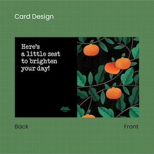 Orange, Yuzu, Mandarine, Cartes de félicitations, Cartes d'anniversaire, Cartes de voeux