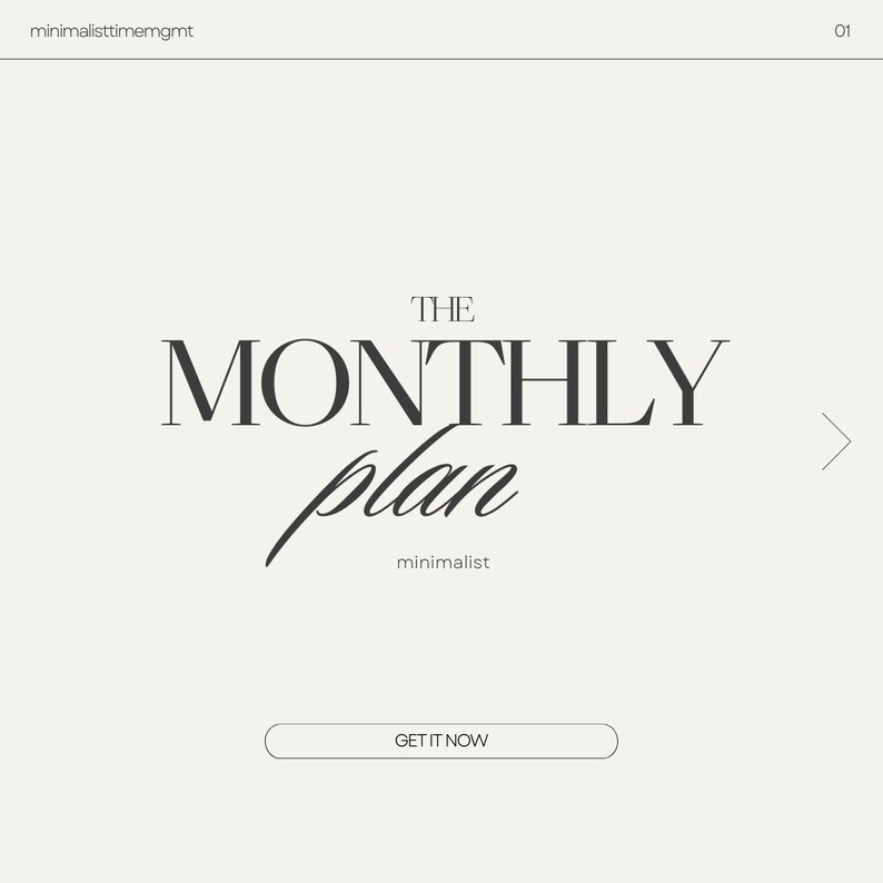 Printable Monthly Planner | Monthly Productivity Planner | Monthly ...