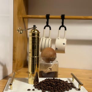 Handmade Rice Coffee Grinder, Handmade Rice Coffee Grinder,XL Size,Coffee Thickness, Turkish Coffee, Espresso, French Press, Machine, Chemex