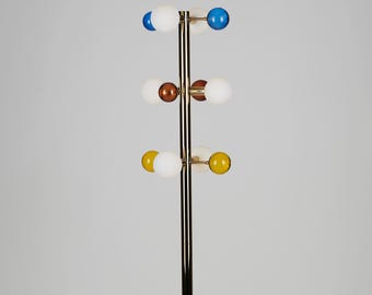 Modern Bubble Floor Lamp, Custom Color Orbs,  6-Light Standing Lamp, Contemporary Home Decor