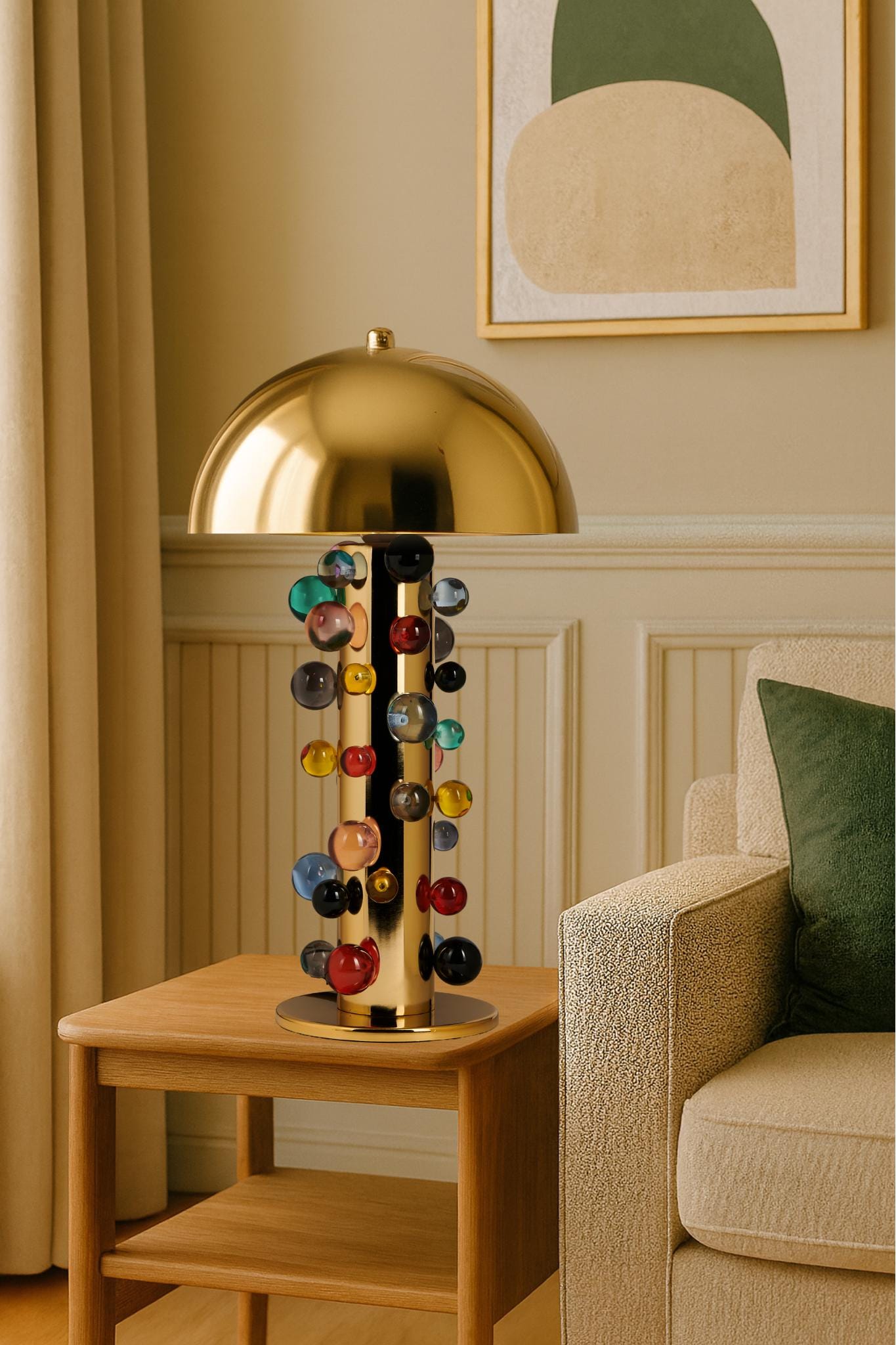 Buntes glas lampe