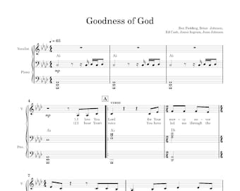 Cece Winans - Goodness Of God Sheet Music Download - Digital PDF, Gospel Hymn, Praise and Worship, Instant Print