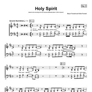 Francesca Battistelli - Holy Spirit Sheet Music for Piano and Voice | Christian Worship Song, Digital Download, Printable PDF