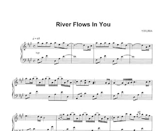 Yiruma - River Flows In You Noten Download - Digital PDF, Klavier solo, Zeitgenössische Klassik, Sofortdruck