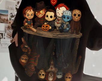 Retro Halloween Png, Halloween Characters Png, Halloween 2025 Png,Halloween Png, Horror Movie Png, Scary Movie Png, Digital File Sublimation