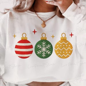 Christmas Png,Christmas Ornaments Png,Preppy Christmas, Merry Christmas Png,Embroidery Christmas  Ornaments Png, Christmas Holiday Shirt Png