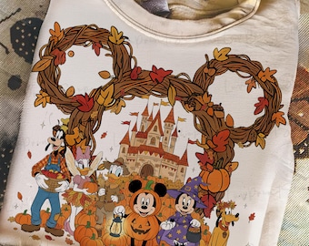Magical Cartoon PNG, Magical Mouse Halloween PNG Doodle, Cartoon Fall Png, Magical Kingdom Png, Preppy Halloween Png, Spooky Vibes png