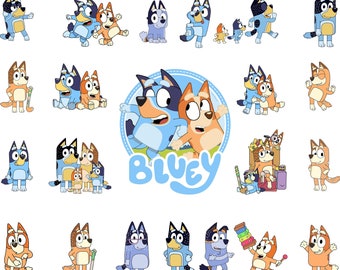 Blueyy Bundle Svg | Blueyy svg and png | Blueyy Family Bundle | Blueyy and Bingo Svg Cut Files | Blueyy Digital Download | Instant Download