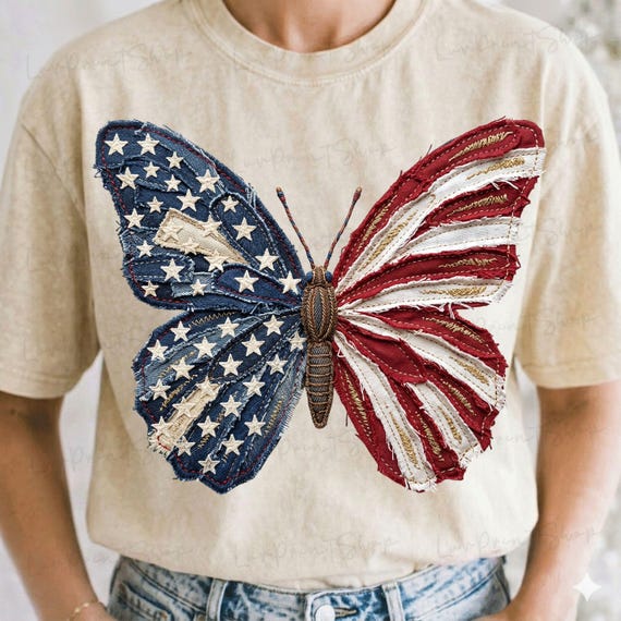 Faux Patchwork USA Png, 4th of July Png, 1776 Png, Faux Patchwork 4th of July Png, America Png, Patriotic Png, USA Flag Png