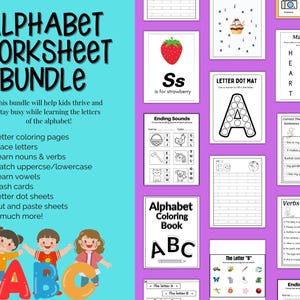 Alphabet Worksheet Bundle