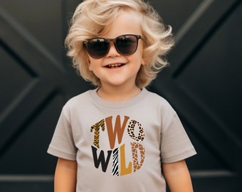 Two Wild Toddler Tee: Safari Birthday Shirt