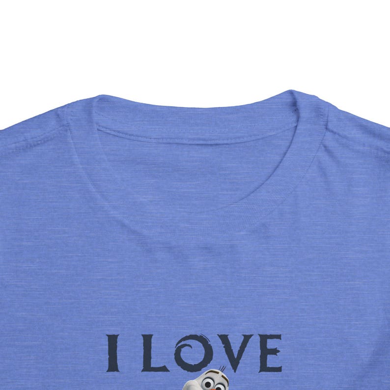 Toddler Tee - Frozen Themed I Love Warm Hugs image 7