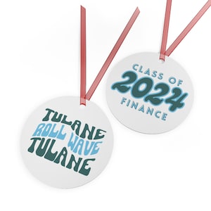 Tulane University Graduation Ornament: Customized Major & Year