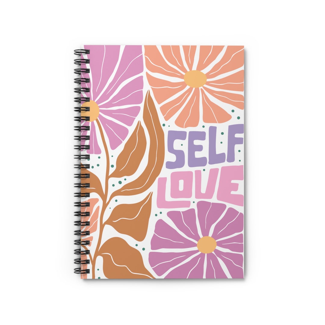 Self Love Spiral Notebook, Happiness Journal, Self Care Gift, Gift for ...