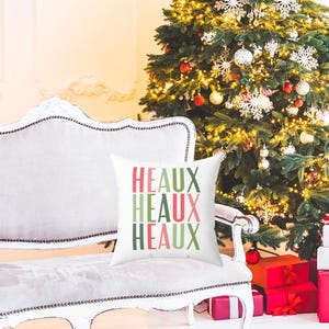 Cajun Christmas Pillow: New Orleans Holiday Throw Cushion