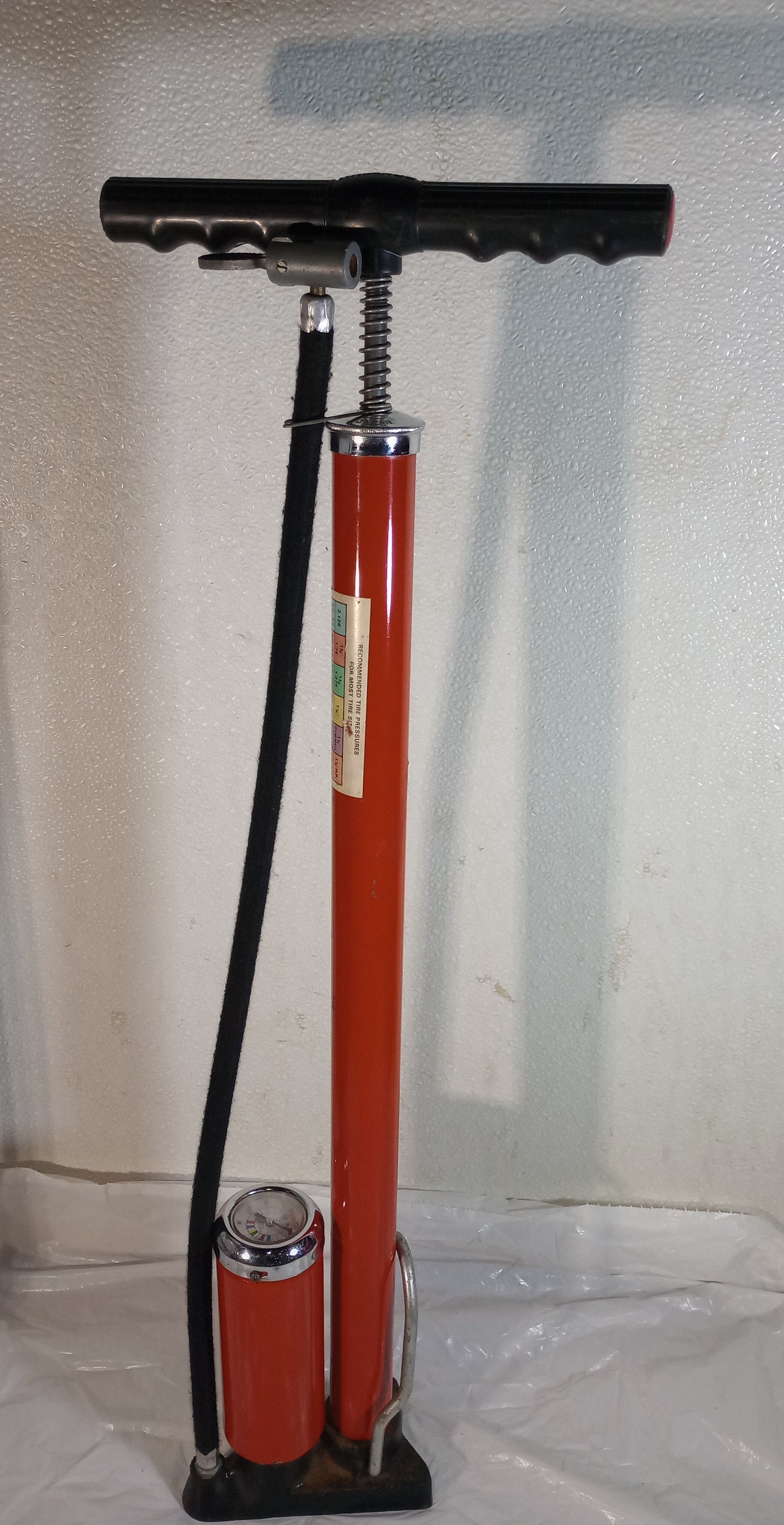 Vintage 1971 Schwinn Red Bicycle Pump Etsy