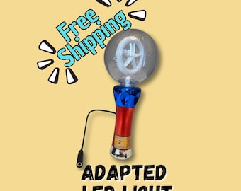 Adapted LED spin light with Switch Button Compatibility – For Kids with Special Needs or Motor Difficulties
