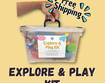 Sinnesbox I Entdeckerbox | Erkunden & Spielen Kit für Kinder