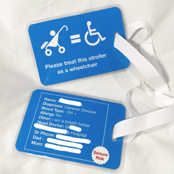 Custom Special Needs Handicap Label