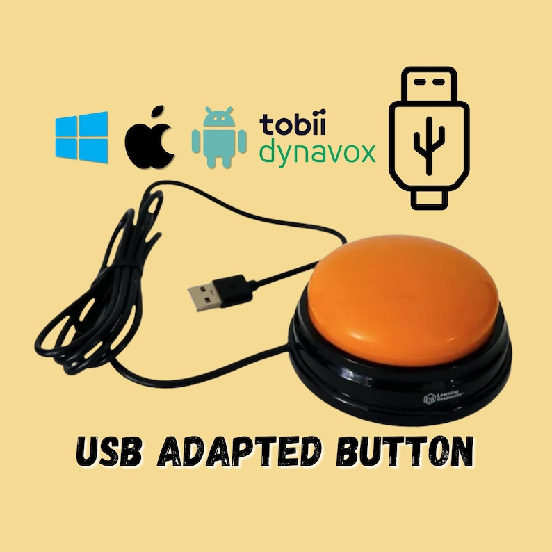 Adapted One-Button Keyboard: Programmable USB Switch for Special Needs image 1